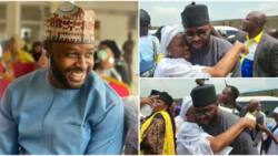 Actor Femi Adebayo’s mother showers him with heartfelt prayers as she embraces him in emotional video