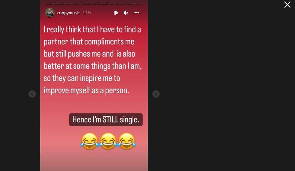 Why I am still single: DJ Cuppy drops hints for those interested in her