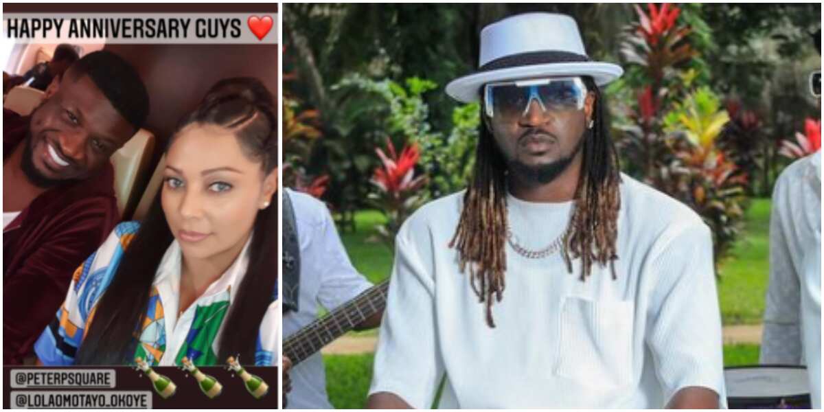 PSquare: Paul Okoye reconciles with Peter's wife Lola, celebrates them on wedding anniversary