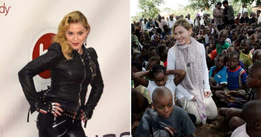 Madonna accused of child trafficking