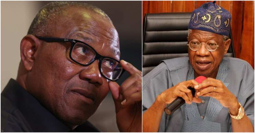 Lai Mohammed, Peter Obi, 2023 elections, APC, Labour Party, Bishop David Oyedepo, federal government