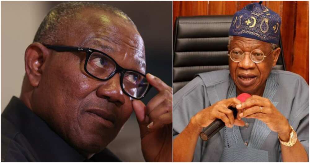 Lai Mohammed, Peter Obi, 2023 elections, APC, Labour Party, Bishop David Oyedepo, federal government Lai Mohammed, Peter Obi, 2023 elections, APC, Labour Party, Bishop David Oyedepo, federal government