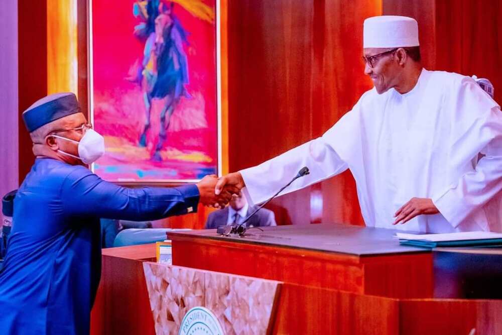 Umana meets President Buhari