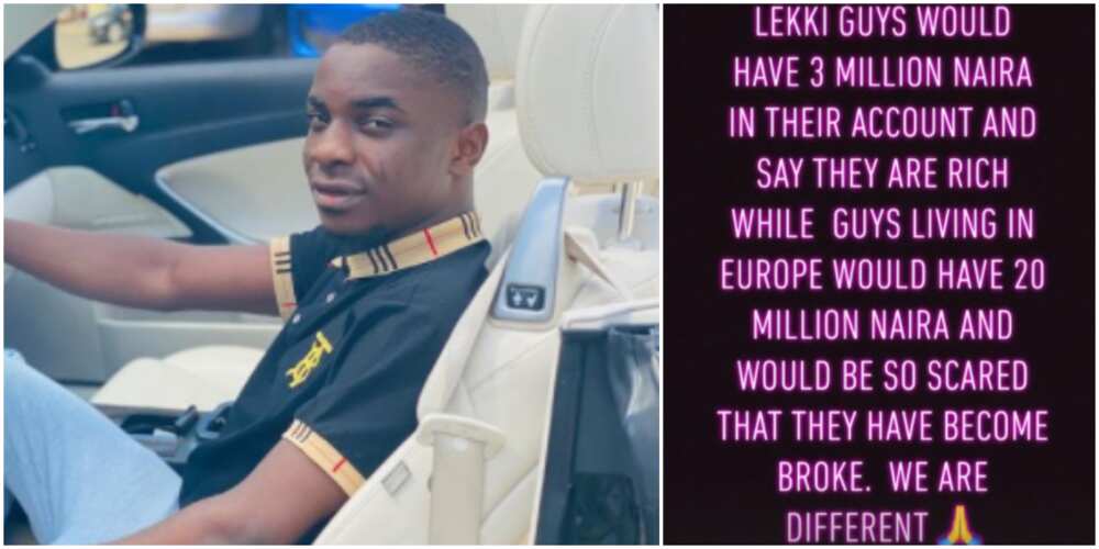 MC Oluomo's son highlights the significant difference between him and Lekki guys