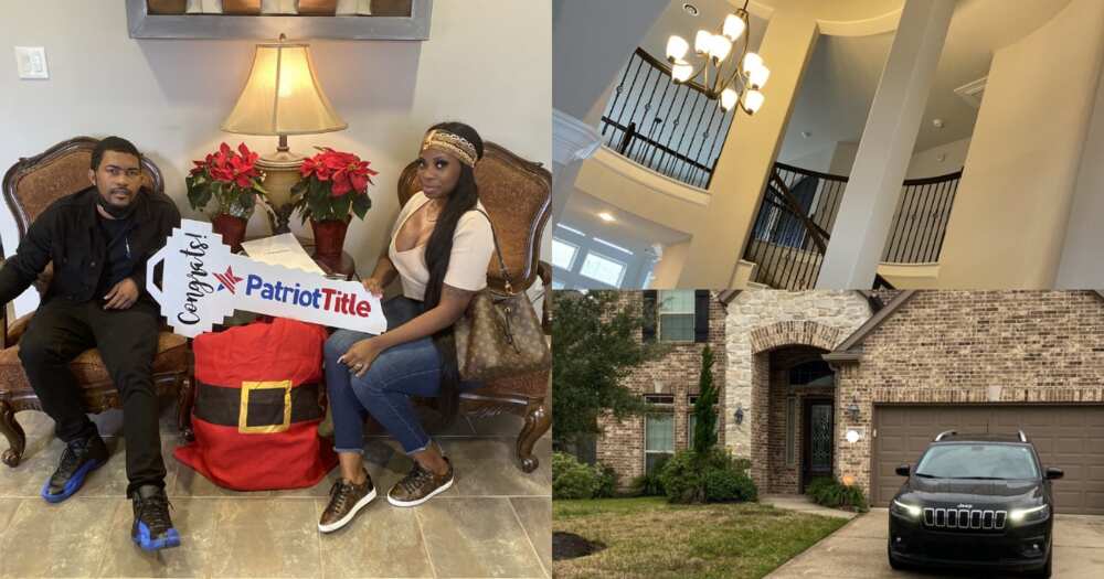 Young lady brags about her new house online