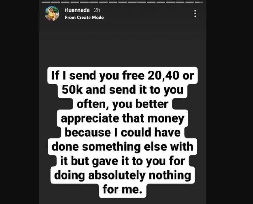 BBNaija star Ifu Ennada calls out entitled members of her extended family for being selfish