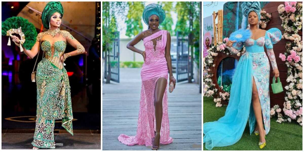 Asoebi styles to rock: Beverly Osu, 6 others steal the show at owambe events in fabulous looks