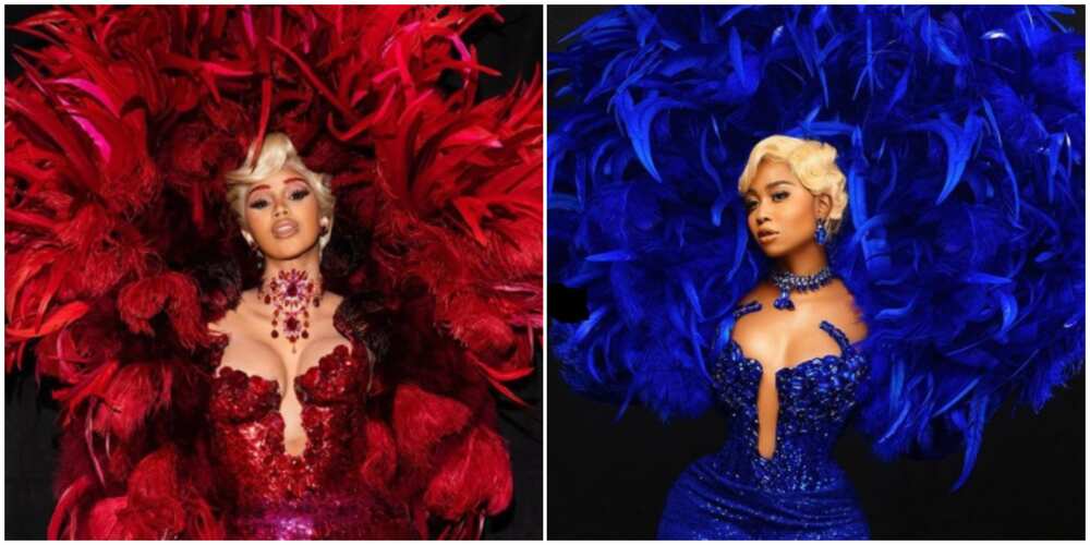 Photos of Cardi B and Lilian Afegbai.