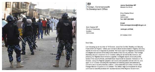 EndSARS: UK govt assisted operatives with 4-year training, says British MP