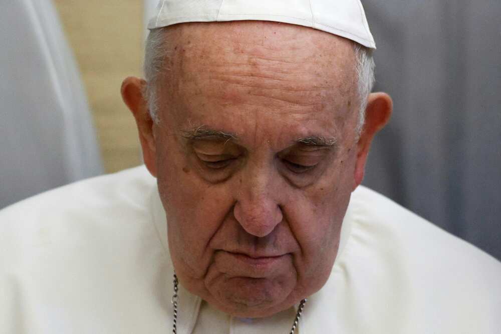 Pope Francis likened the abuse to 'genocide' Pope Francis likened the abuse to 'genocide'