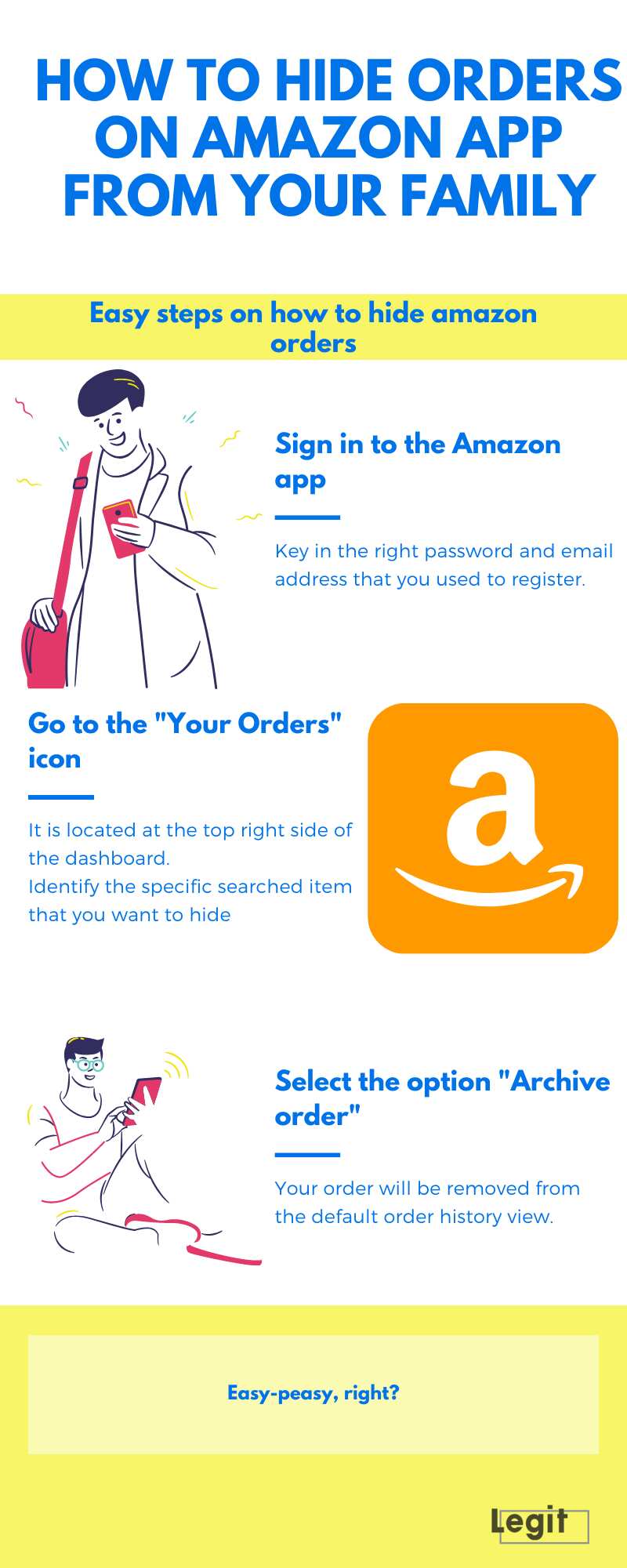 hide amazon order