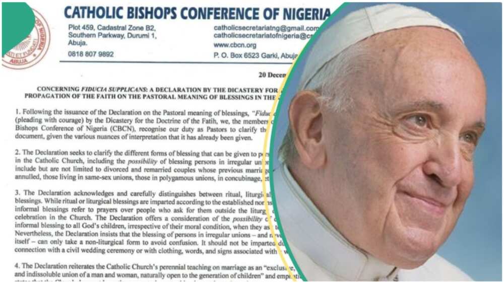 Pope Francis/Same-Sex Marriage/Catholic Bishops/Nigerian Catholic Bishops