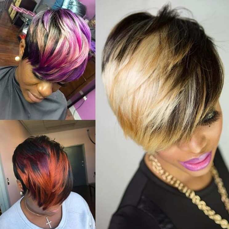 Short straight hairstyles shop for black women