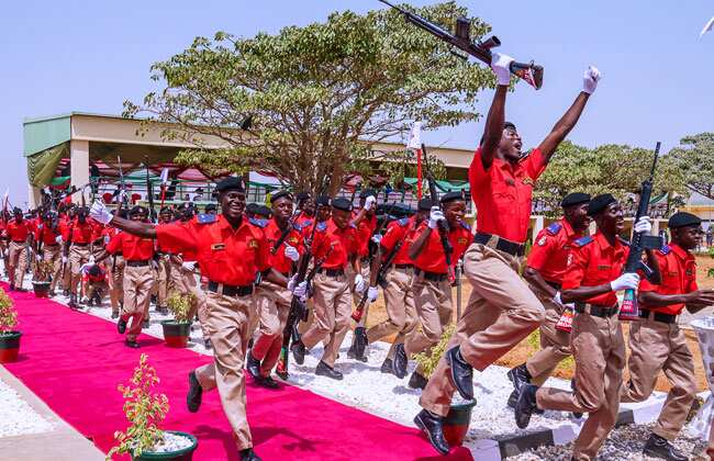 President Buhari attends new EFCC detectives passing out parade in Kaduna