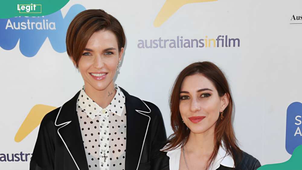 Ruby Rose and Jessica Origliasso during The 2017 Australian Emmy Nominee Sunset Reception (L-R)
