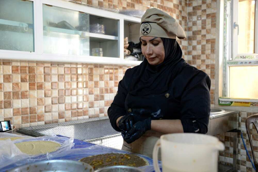 Abir Jassem says a women-run catering service in the northern Iraqi city of Mosul has offered her a lifeline