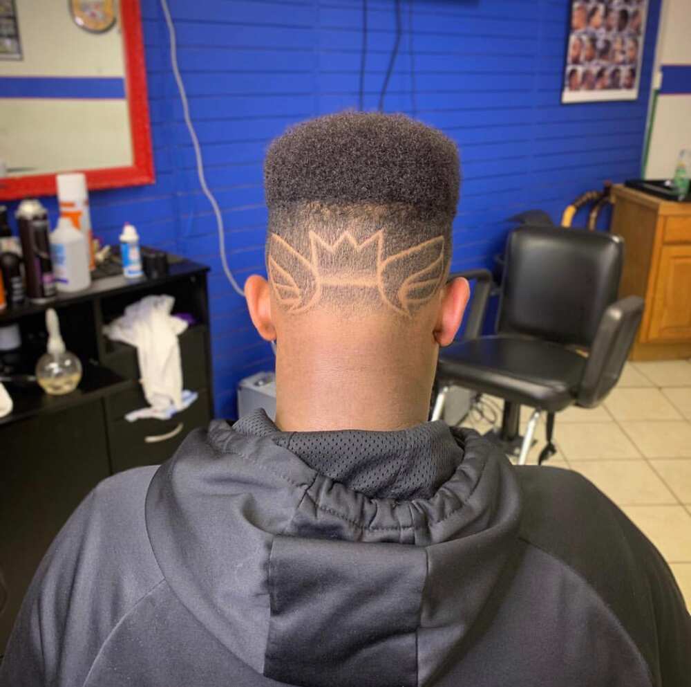 Mens flat top haircut