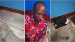 I'm Hopeful: Hardworking man rents his first room in life for N8k, moves in with tiny mattress, photos emerge
