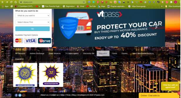 Buy WAEC/GCE 2020 registration PIN online using Nigeria's top online payment platform VTpass