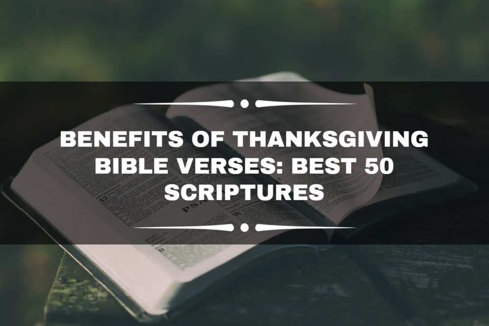 Benefits of thanksgiving Bible verses