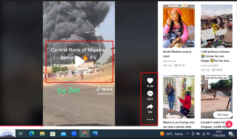 Fake CBN building burning. Fake CBN building burning.