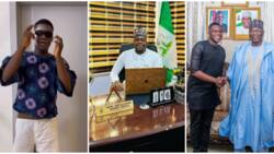 "U be like governor": Cute Abiola flaunts new office in official photos as Kwara SSA, marks arrest anniversary