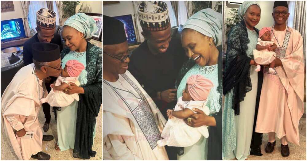 Nasir El-Rufai, governor of Kaduna State and his wife, Hajiya Aisha Ummi Garba El-Rufai