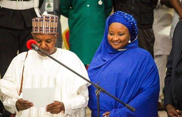 Gwamna Bagudu yayin karbar rantsuwa