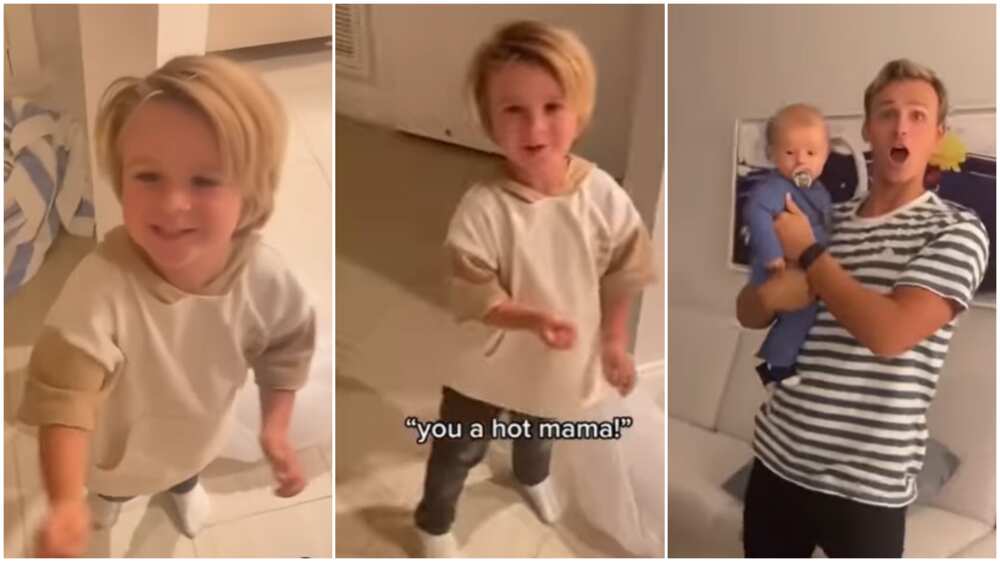 Little Boy's Funny Reaction to His Mother's New Hairstyle Stirs Massive Reactions Online Little Boy's Funny Reaction to His Mother's New Hairstyle Stirs Massive Reactions Online