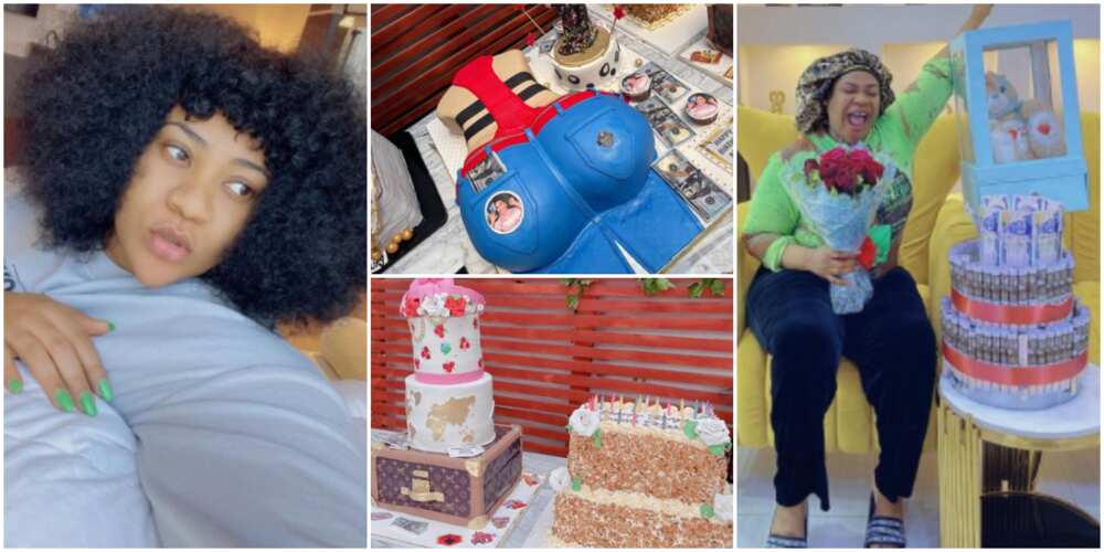 8 beautiful cakes actress Nkechi Blessing got for her 32nd birthday
