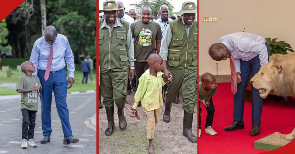 William Ruto, barefooted boy