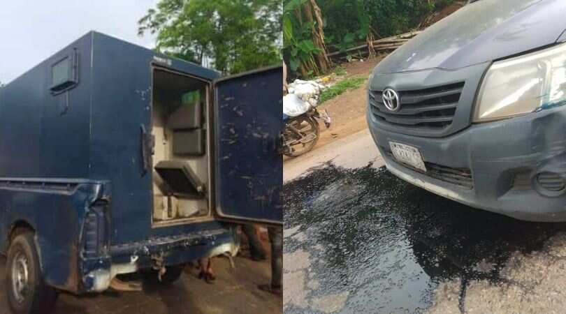 Police escorts shot as armed robbers attack bullion van in Ondo, cart away huge cash