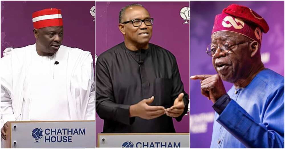 2023 presidential election, PDP, APC, Labour Party, Peter Obi, Rabiu Kwankwaso, Bola Tinubu