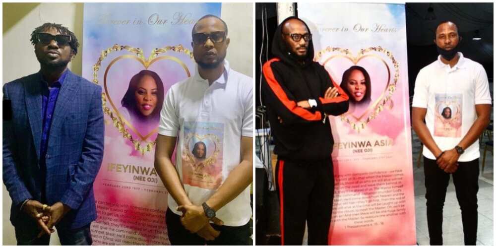 2baba, Blackface, others attend service of songs for Faze's late twin sister