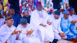 "Allah Ba Zai Ɗora Mana Abinda Ba Zamu Iya Ba" Shugaba Tinubu Ya Yi Magana Mai Jan Hankali a Masallacin Idi
