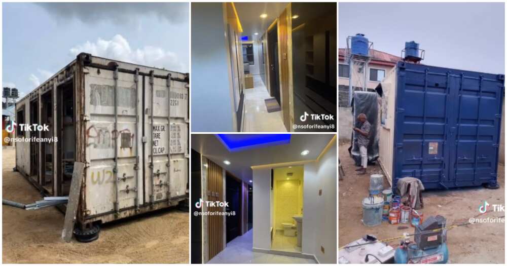 Nsofor Ifeanyi, container house, Nigerian man Nsofor Ifeanyi, container house, Nigerian man