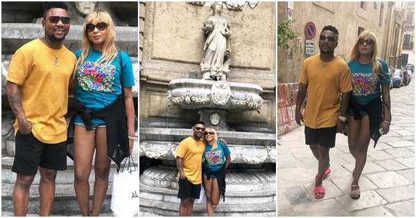 Oritsefemi and his wife Nabila on 'baecation' in Italy (photos)