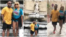 Singer Oritsefemi and wife give couple goals as they vacation in Italy (photos)