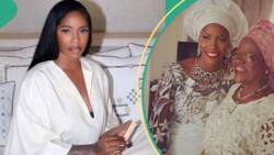 Tiwa Savage's mum's reaction to singer’s kissing scenes in her debut movie leaves many laughing