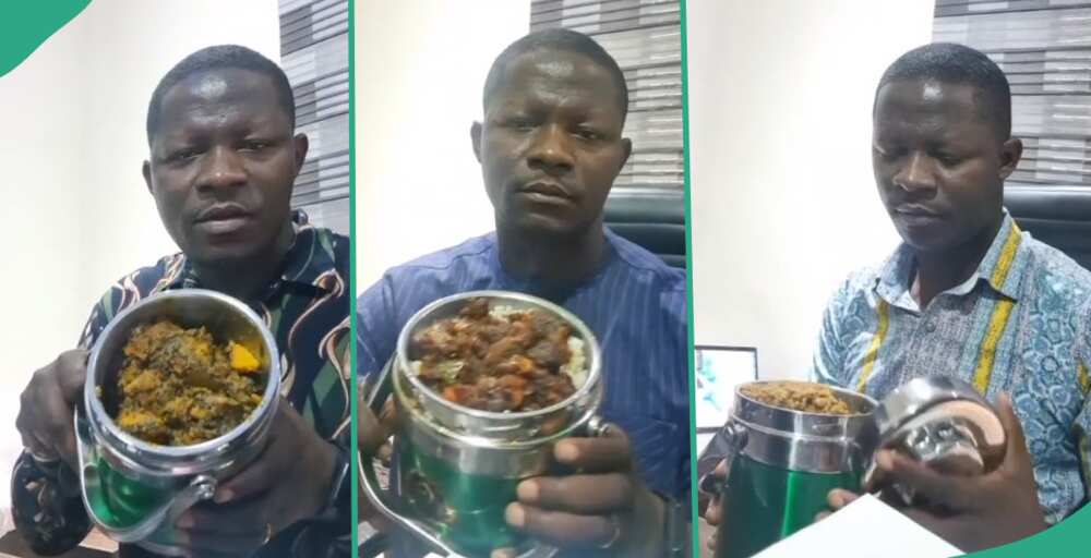 Man shares video of food his wife gives him to office everyday