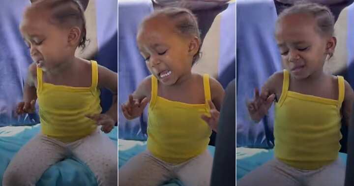 Watch sweet video of little girl dancing to an Amapiano beat while sitting