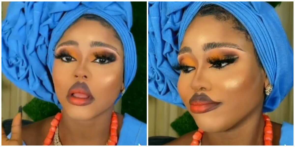 The makeup was free for sure: Nigerians react to video of lady flaunting her birthday look