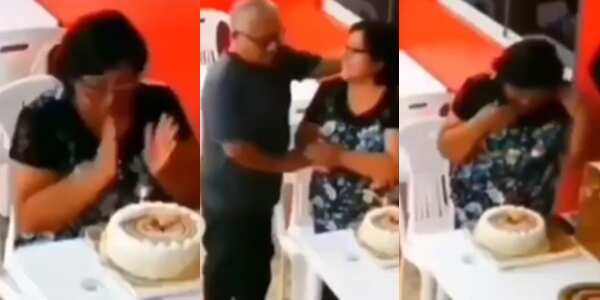 Touching Moment Strangers Joined a Lady to Celebrate her Birthday When they Noticed she Was Alone