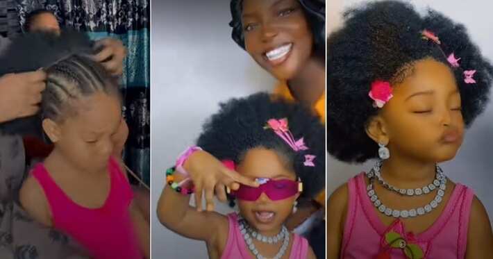 Kids afro best sale wig