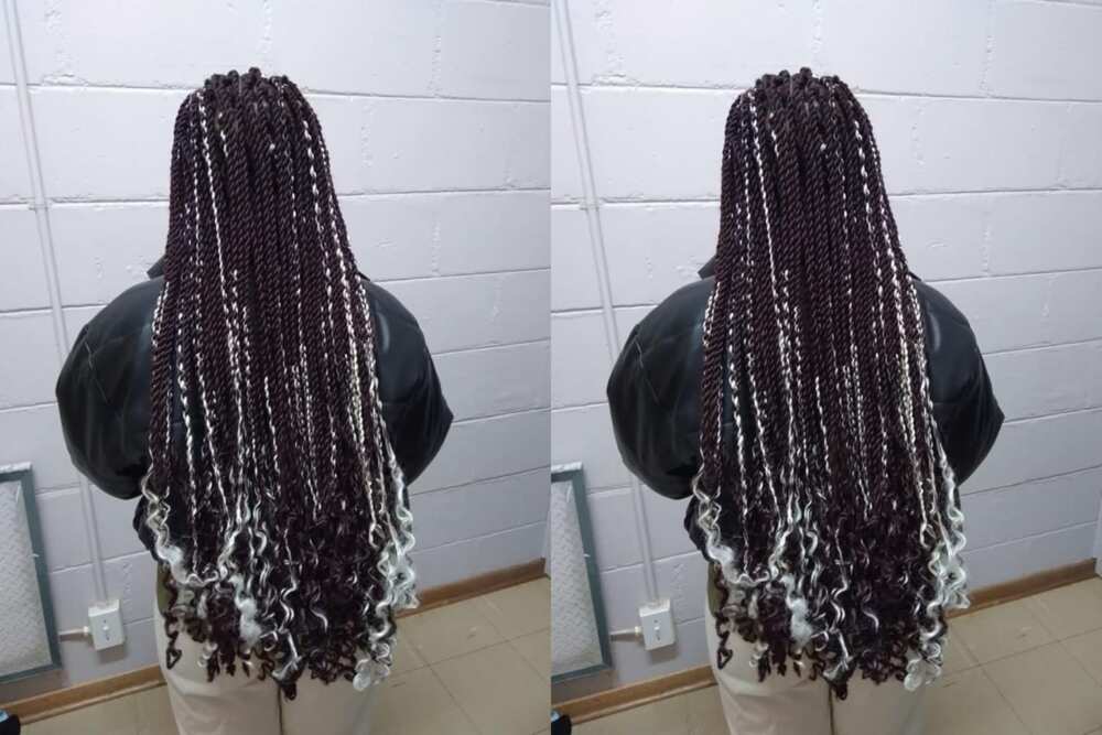 goddess braids with curls goddess braids with curls