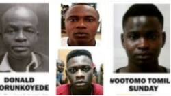 EFCC declares 4 Nigerians wanted, shares pictures of suspects for nationwide identification