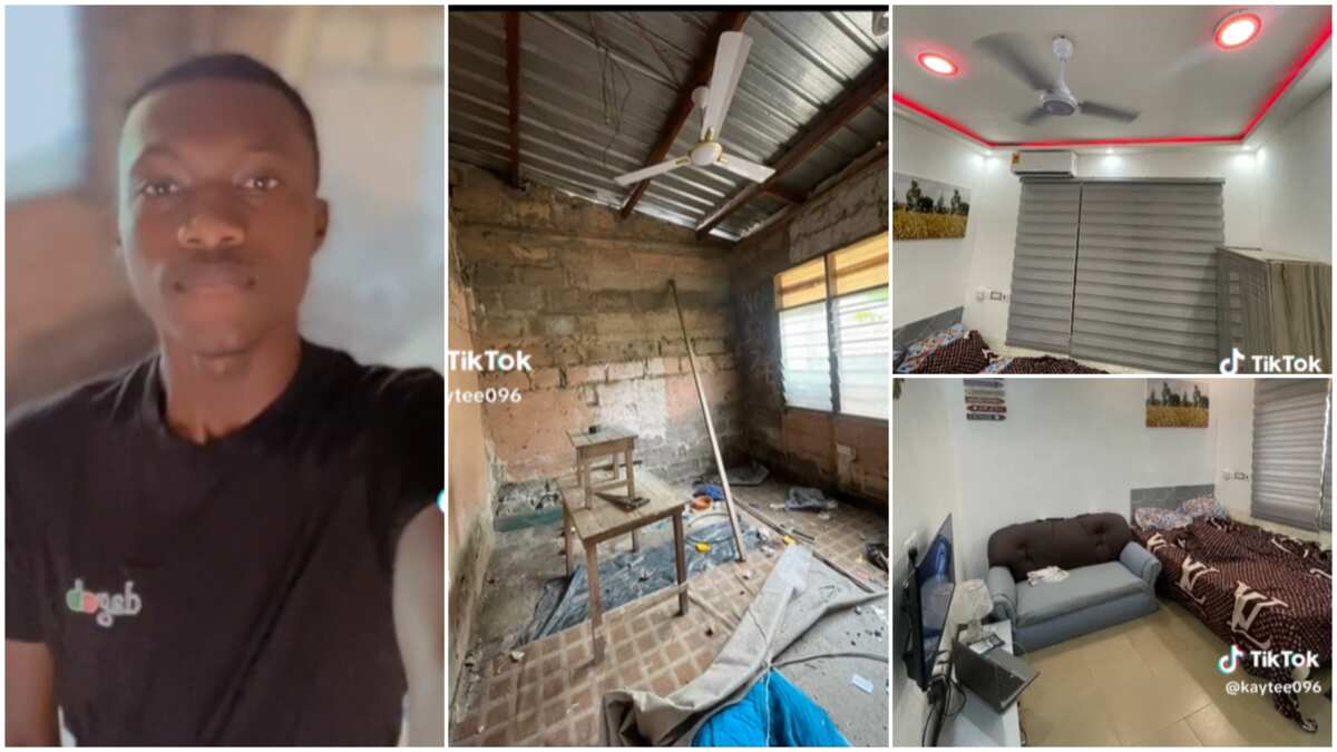 Transformation video of young man's room with cool decor raises questions online (watch)