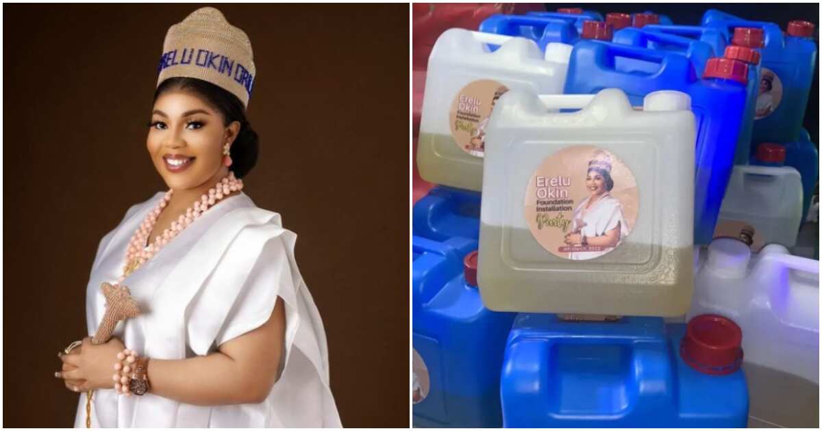 Wetin no dey Lagos? Kegs of petrol distributed as souvenir at Owambe, video goes viral, party host apologizes