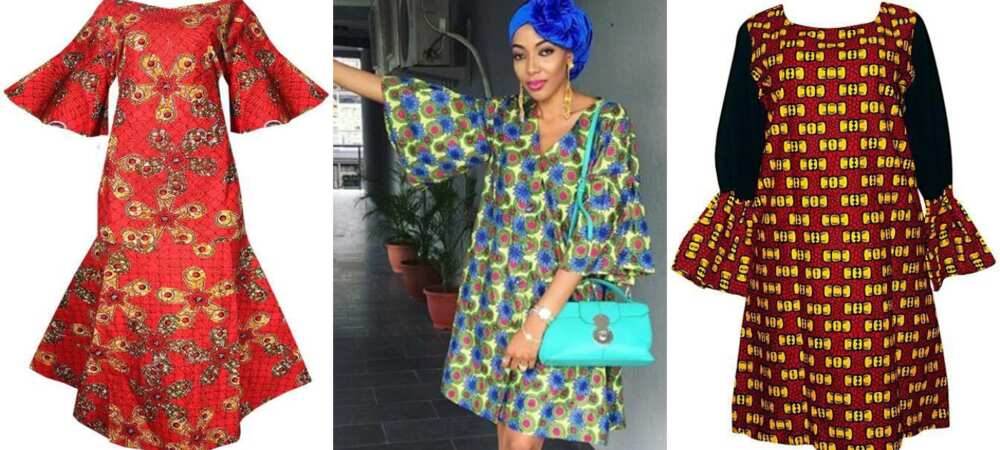 A line Ankara dress with flounce