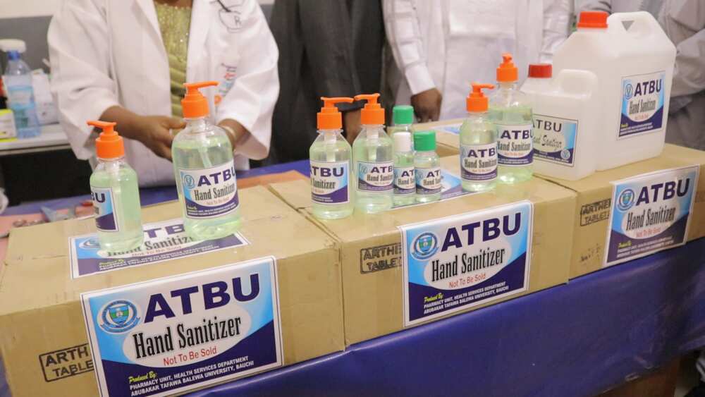 Coronavirus: After inventing disinfection machine, ATBU produces over 500,000 hand sanitisers Coronavirus: After inventing disinfection machine, ATBU produces over 500,000 hand sanitisers